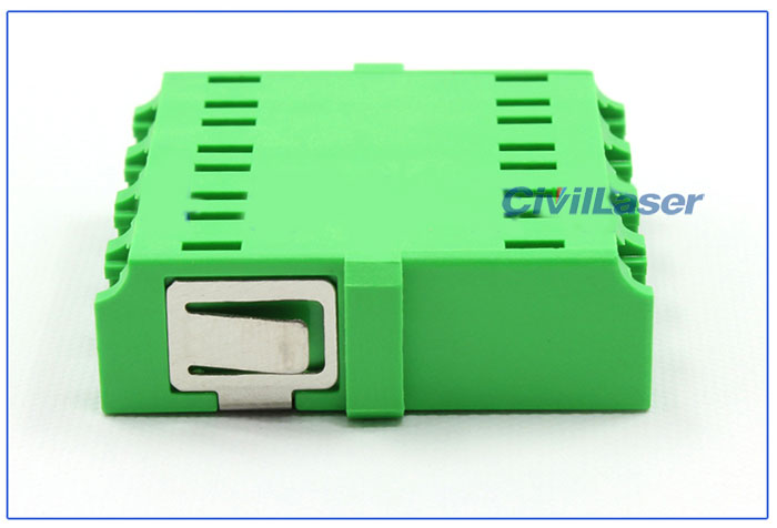 APC Connector LC Verde Singal Mode Four Core Fiber Optic Adapter